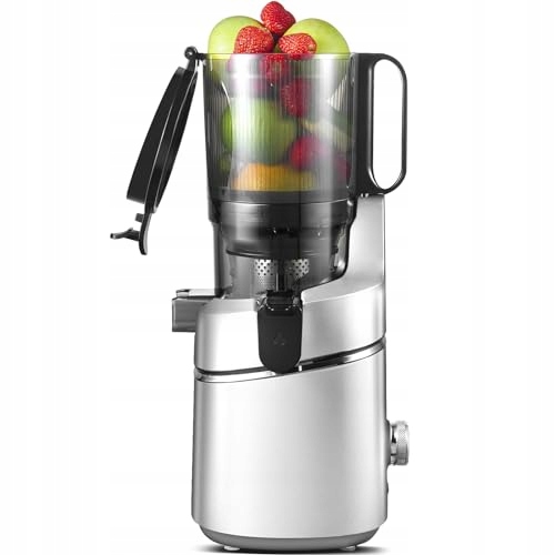 AMZCHEF Wolnoobrotowy Wyciskarka 250W 135MM Do Warzyw i Owoców 1,8L Srebrna