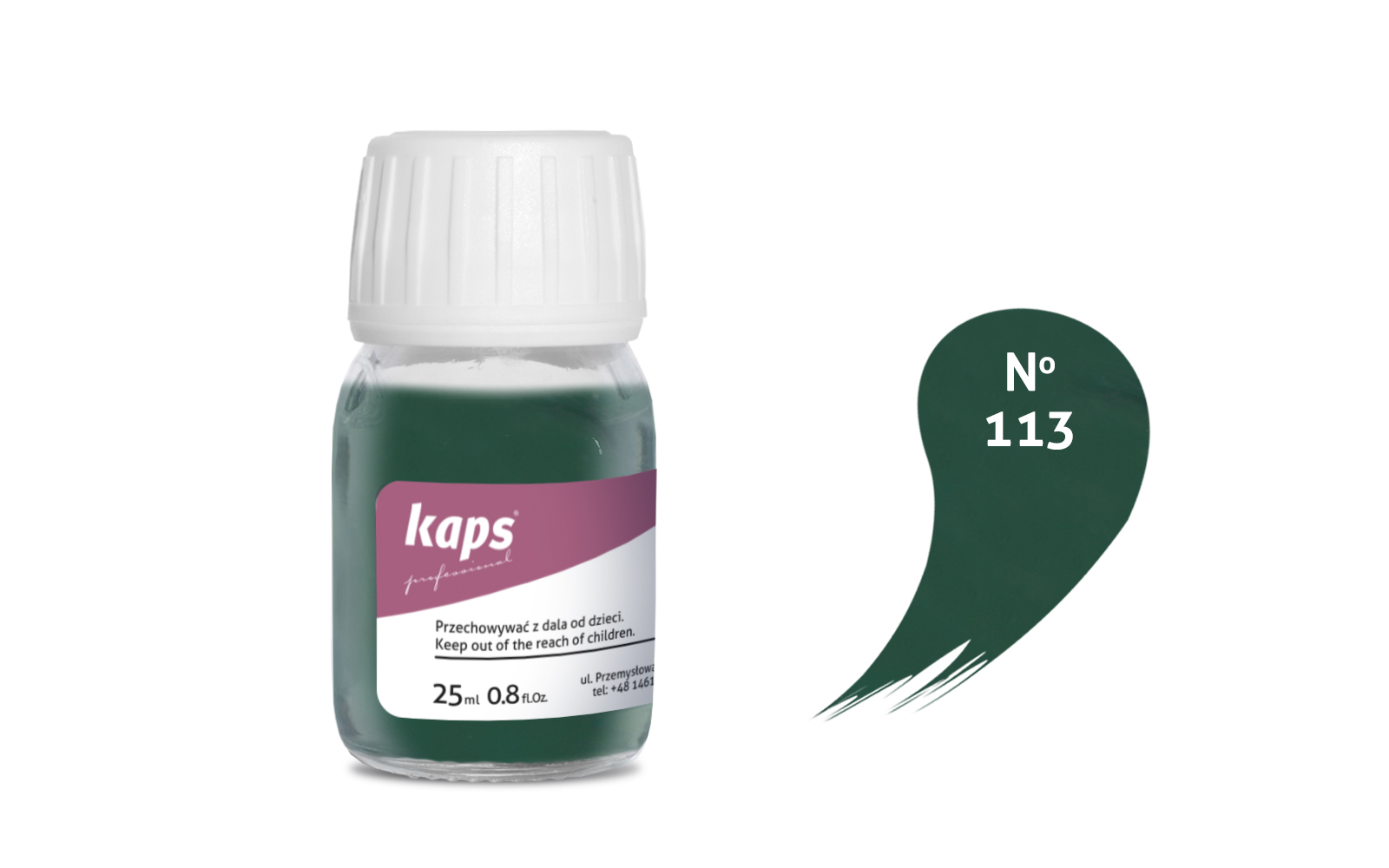 

Farba do skóry naturalnej i syntetycznej Kaps