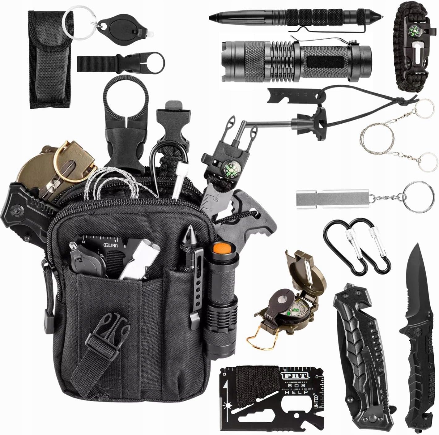 Survivalowy Zestaw 14W1 Kemping Podróże Ratunek Outdoor