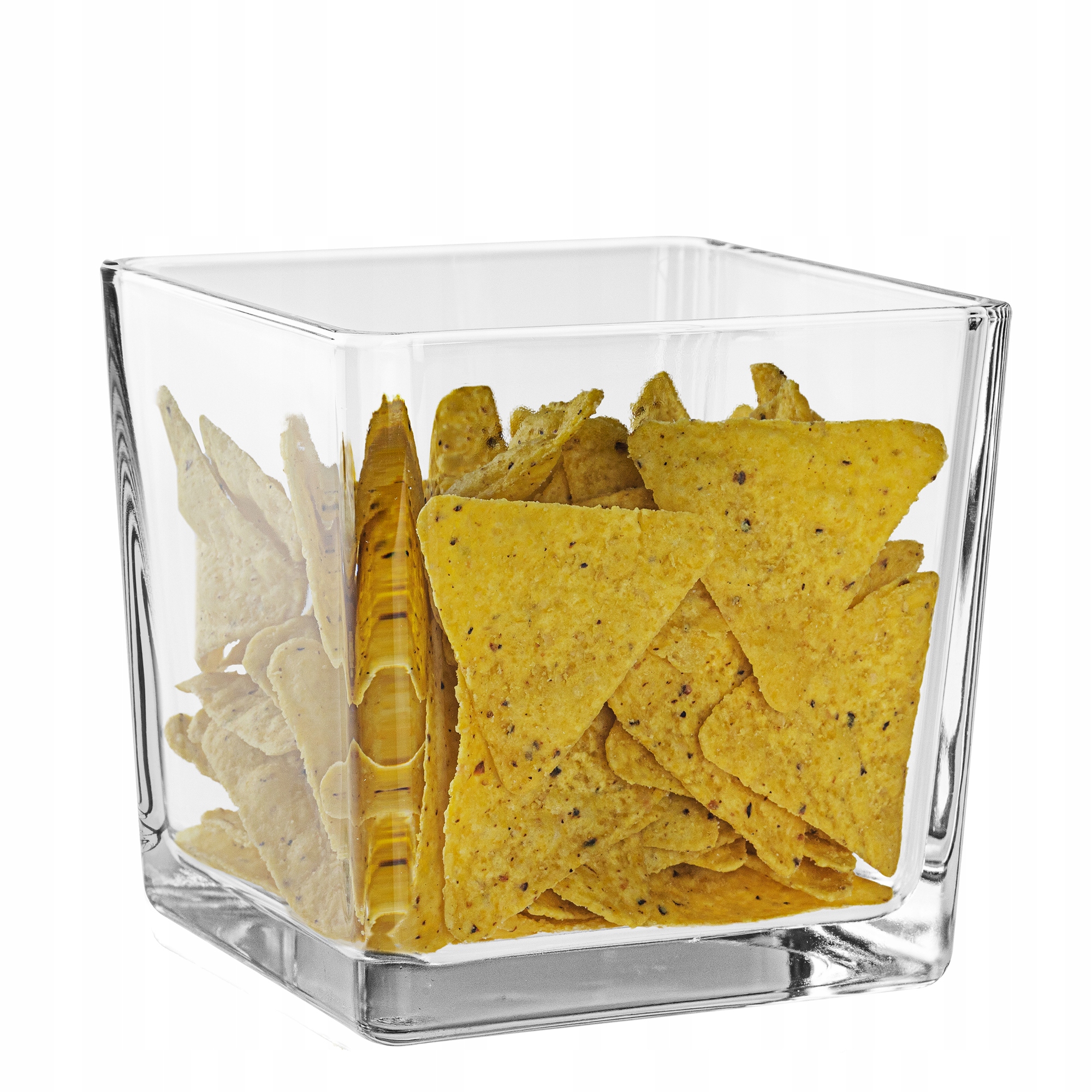 MISECZKA NA PRZEKĄSKI Pojemnik Szklany Na Orzeszki Chipsy Dipy H-12,5 cm