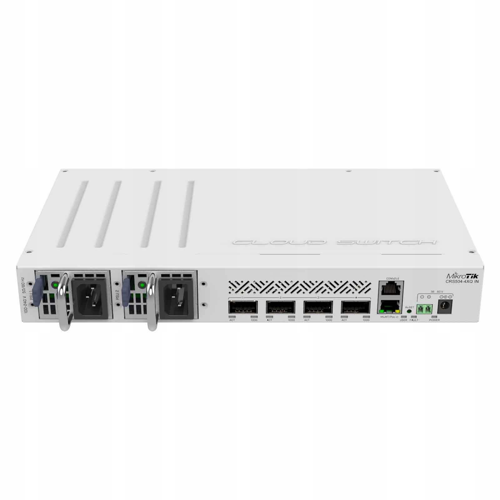 MikroTik Cloud Router Switch CRS504-4XQ-IN, QSFP28
