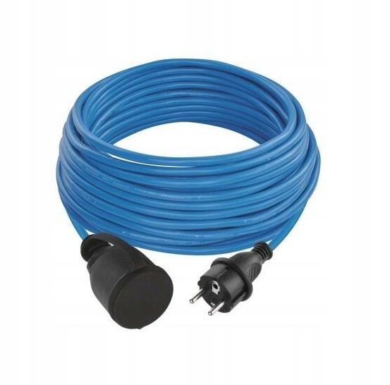 Špeciálny predlžovací kábel 1,5mm2 Weatherproof IP44, 20 m, modrý