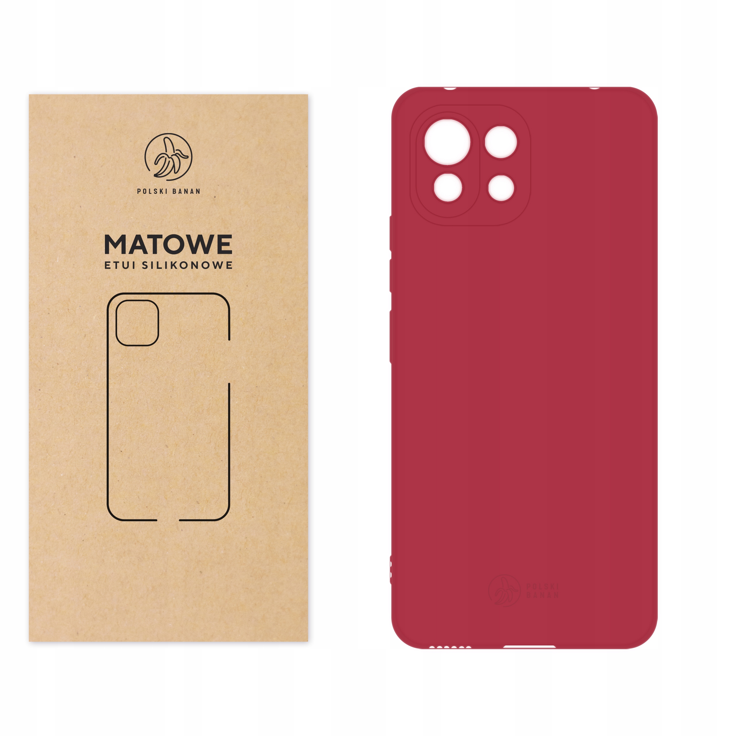 

Etui Matowe do Xiaomi Mi 11 Lite 5G wiśniowe