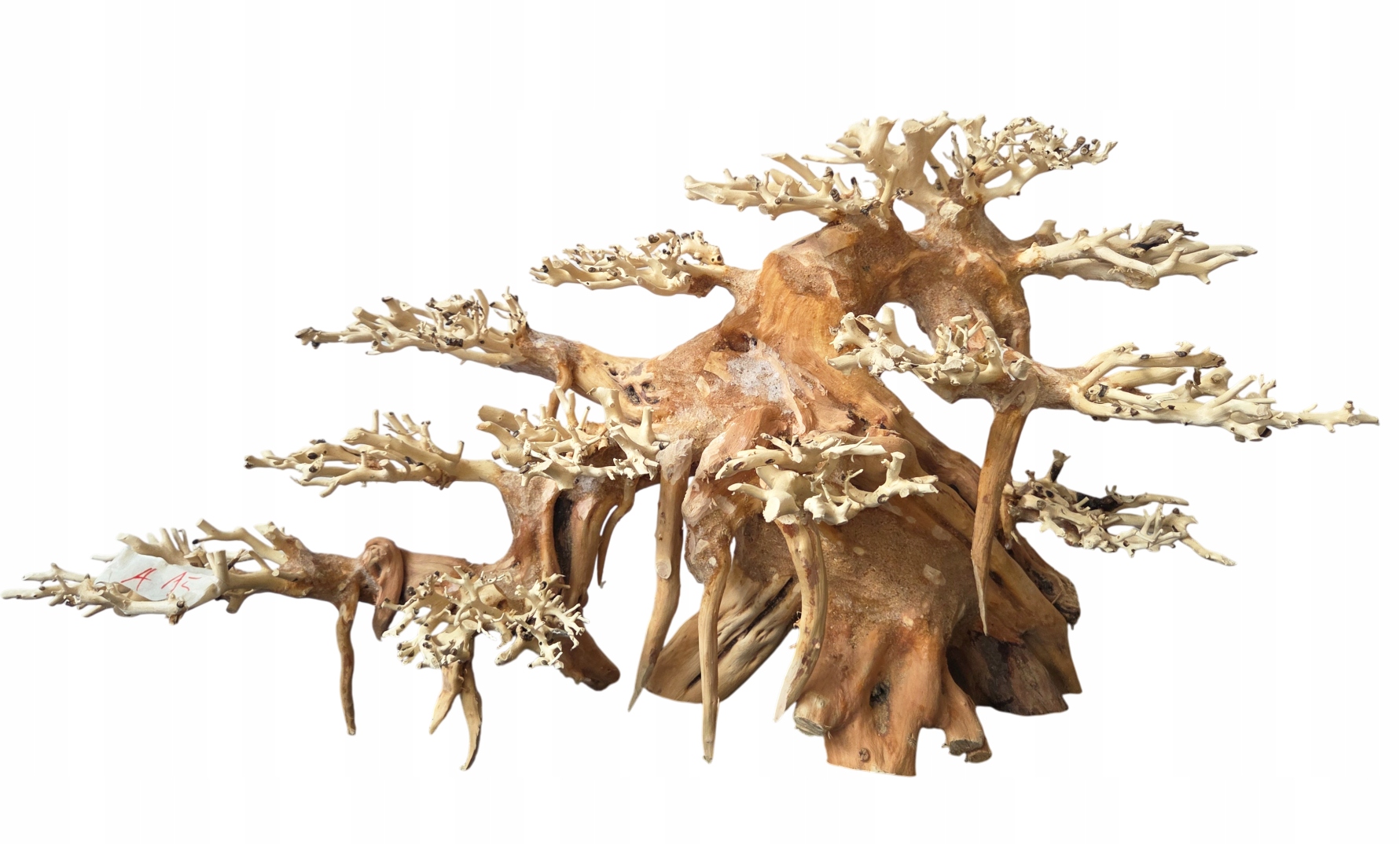 Levně Velký Stromek Bonsai Do Akvária dekorace driftwood Handmade 53x25x29 cm L