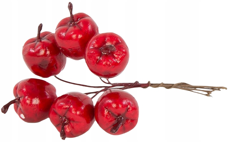 

Jabłka Jabłuszka Na Druciku Sztuczne Owoce 6 Sztuk