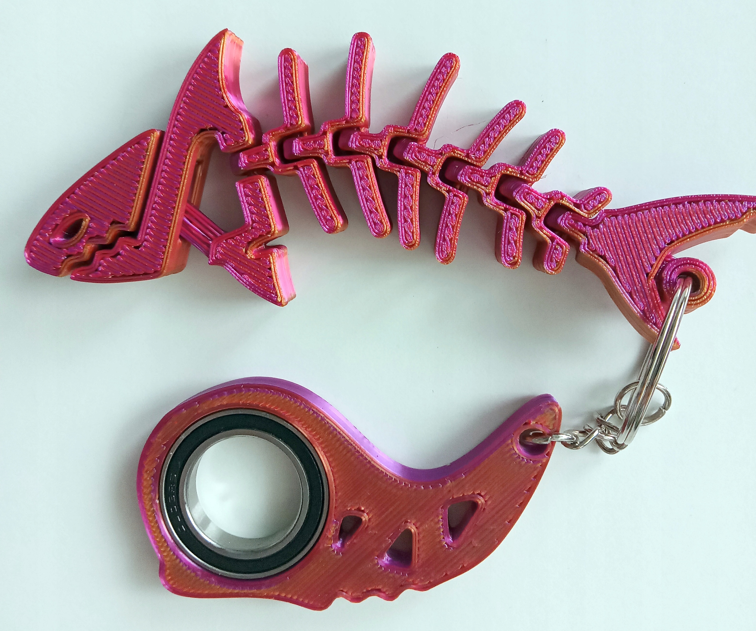 Keyspinner Keyrambit + Rekinek TikTok Key -PINK brelok Wiek dziecka 3 lata +