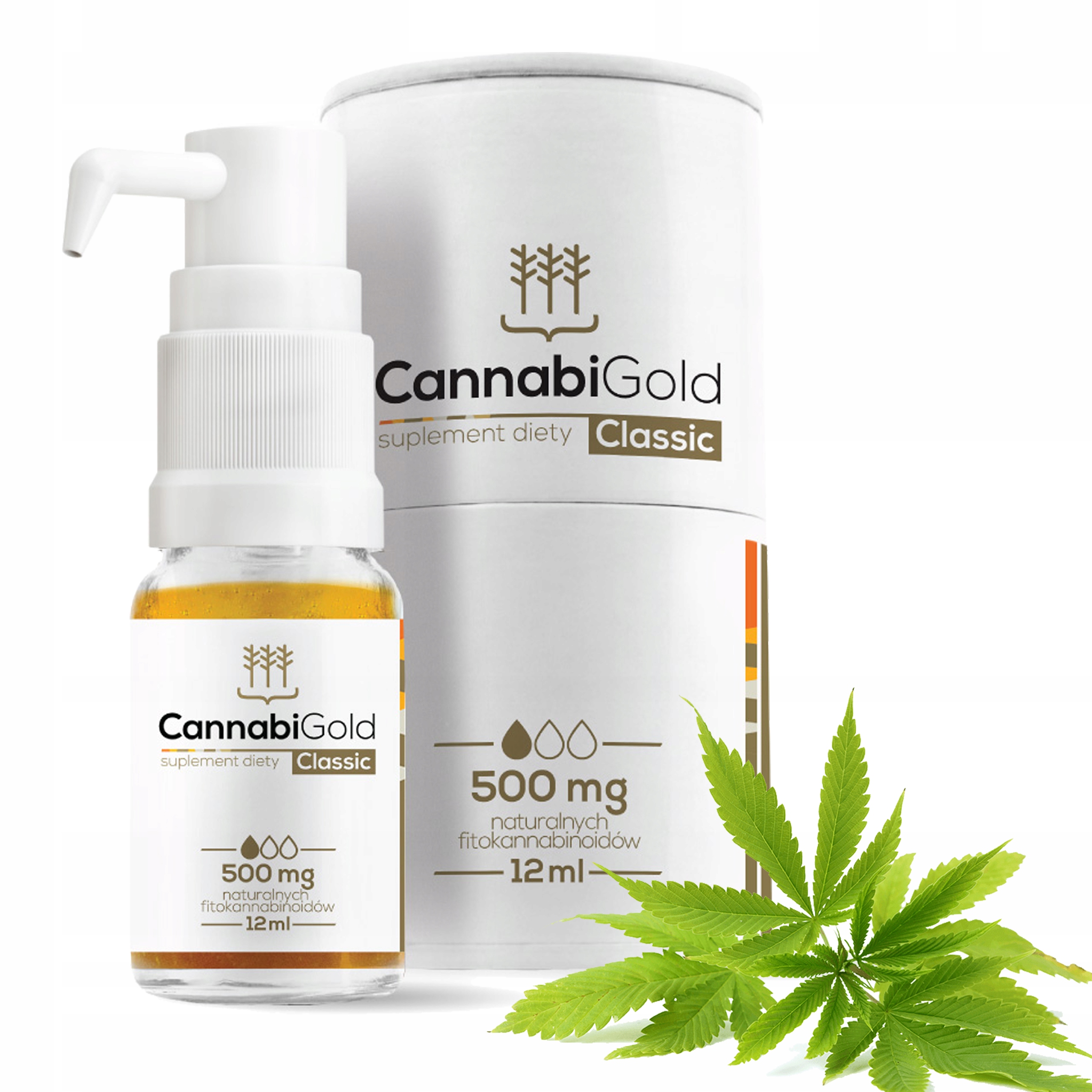 

Cannabi Gold Cbd 500mg olejek Classic 12ml Konopia
