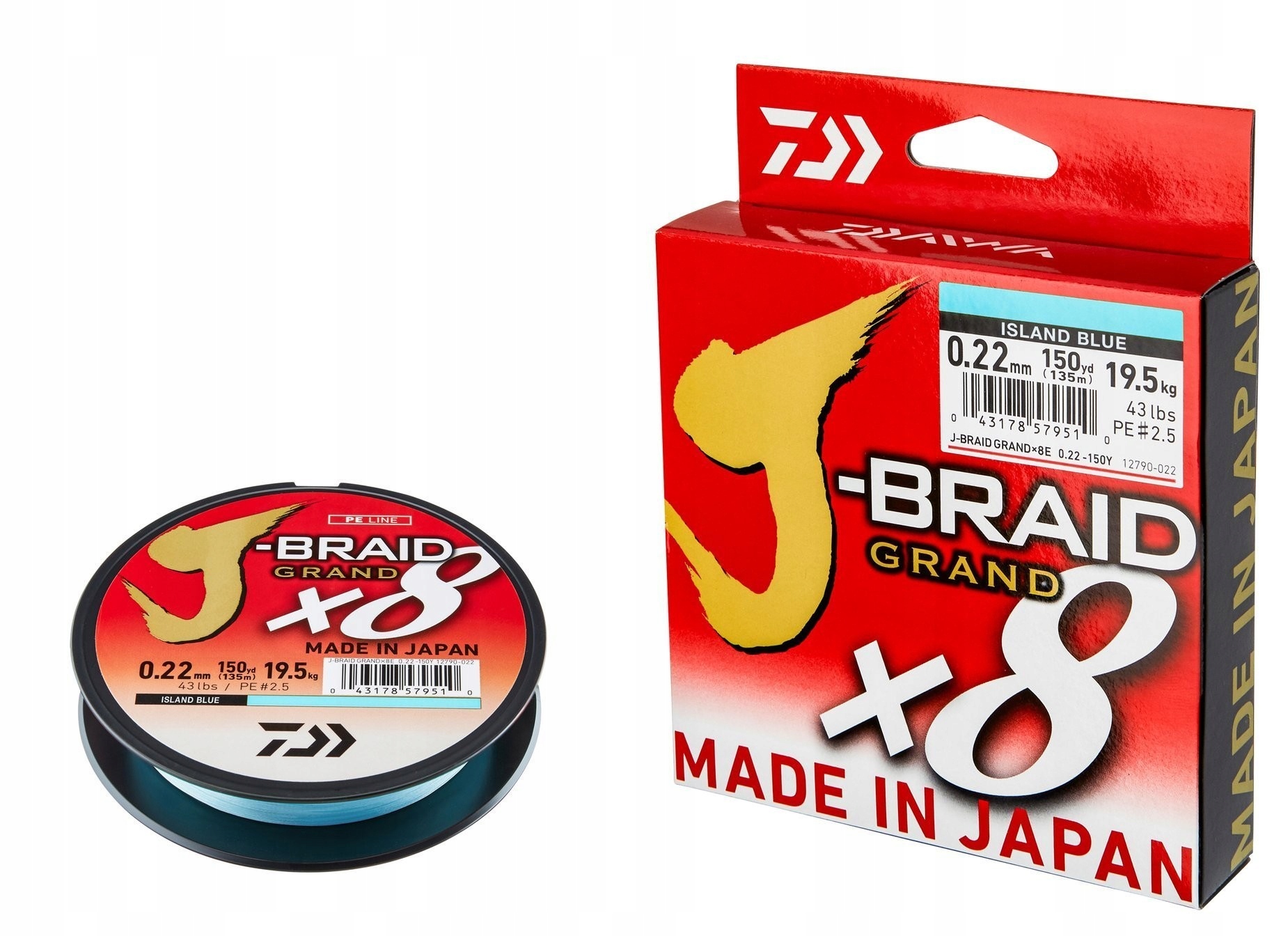 Plecionka Daiwa J-Braid x8 Grand Island Blue 0,13