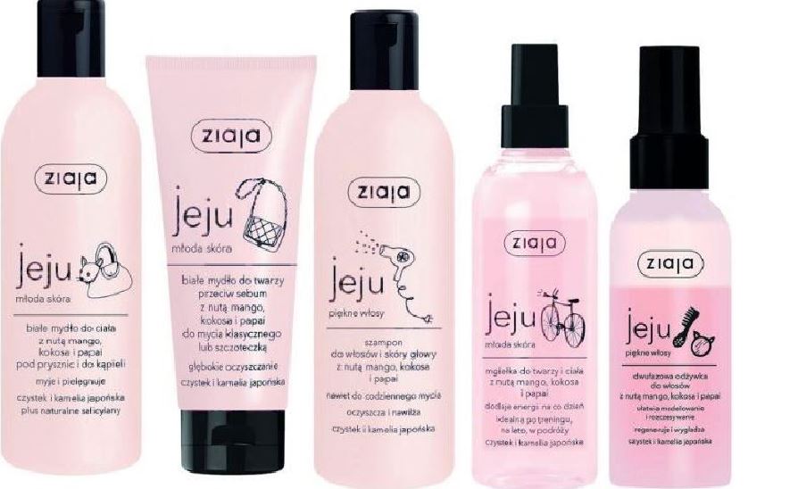 ZIAJA PAKIET JEJU TWARZ CIAŁO WŁOSY Z MANGO 5SZT