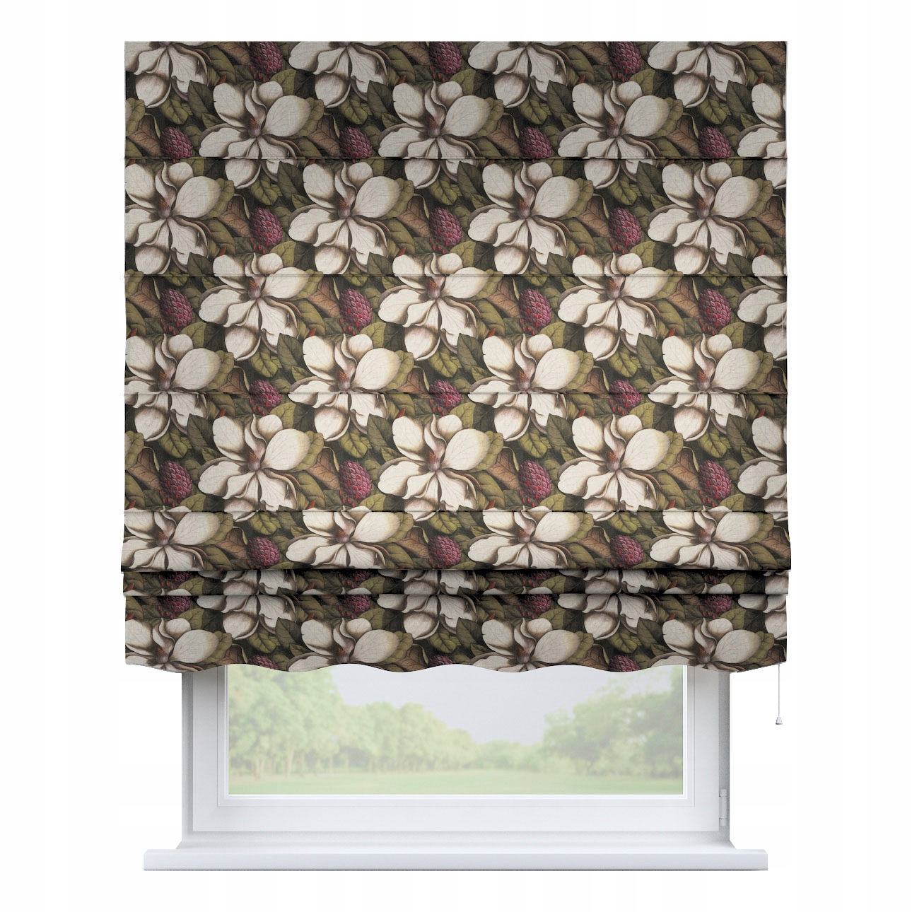 Hotová římská roleta Florencie 80x170 cm zelená