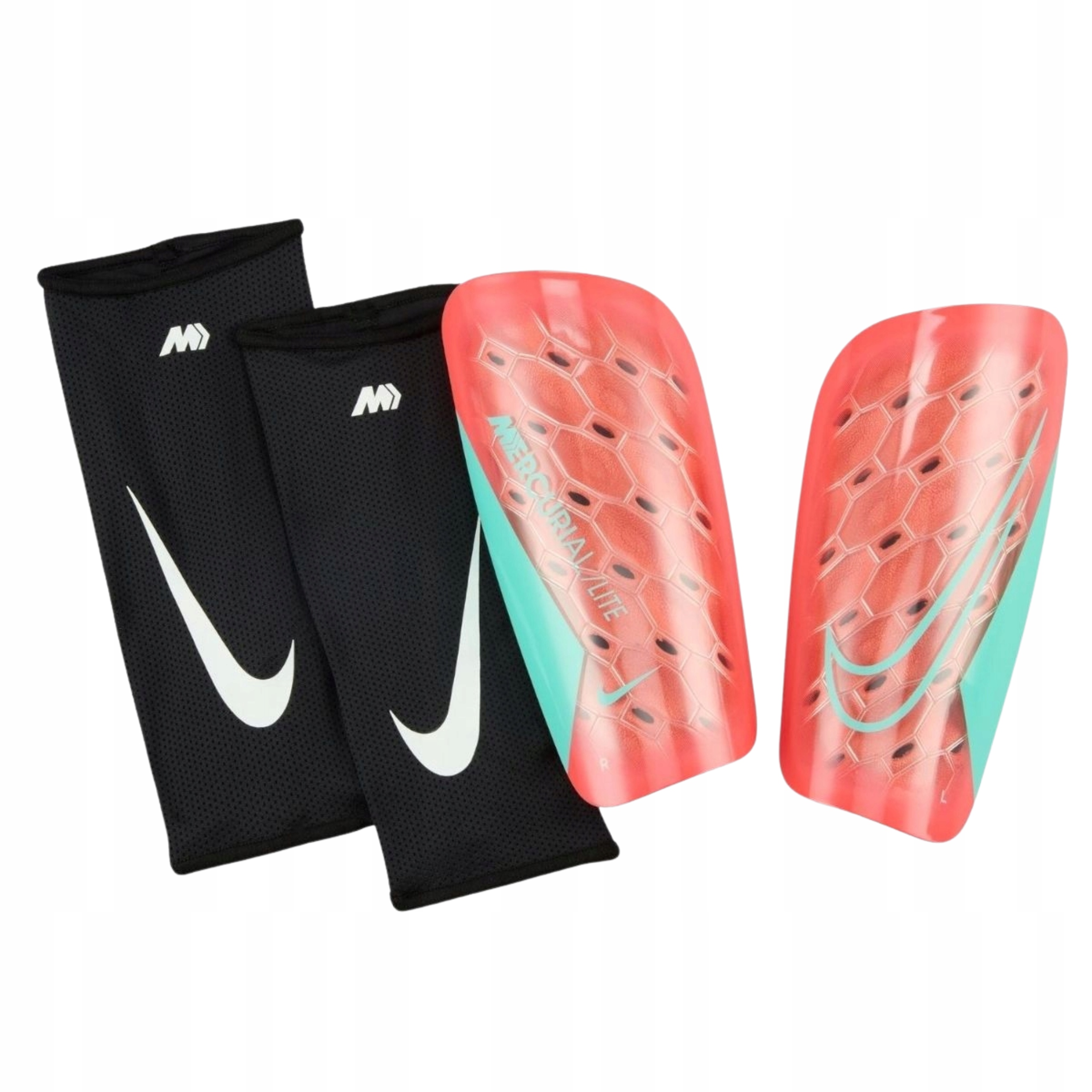 Ochraniacze piłkarskie Nike Mercurial Lite SuperLock Czerwone