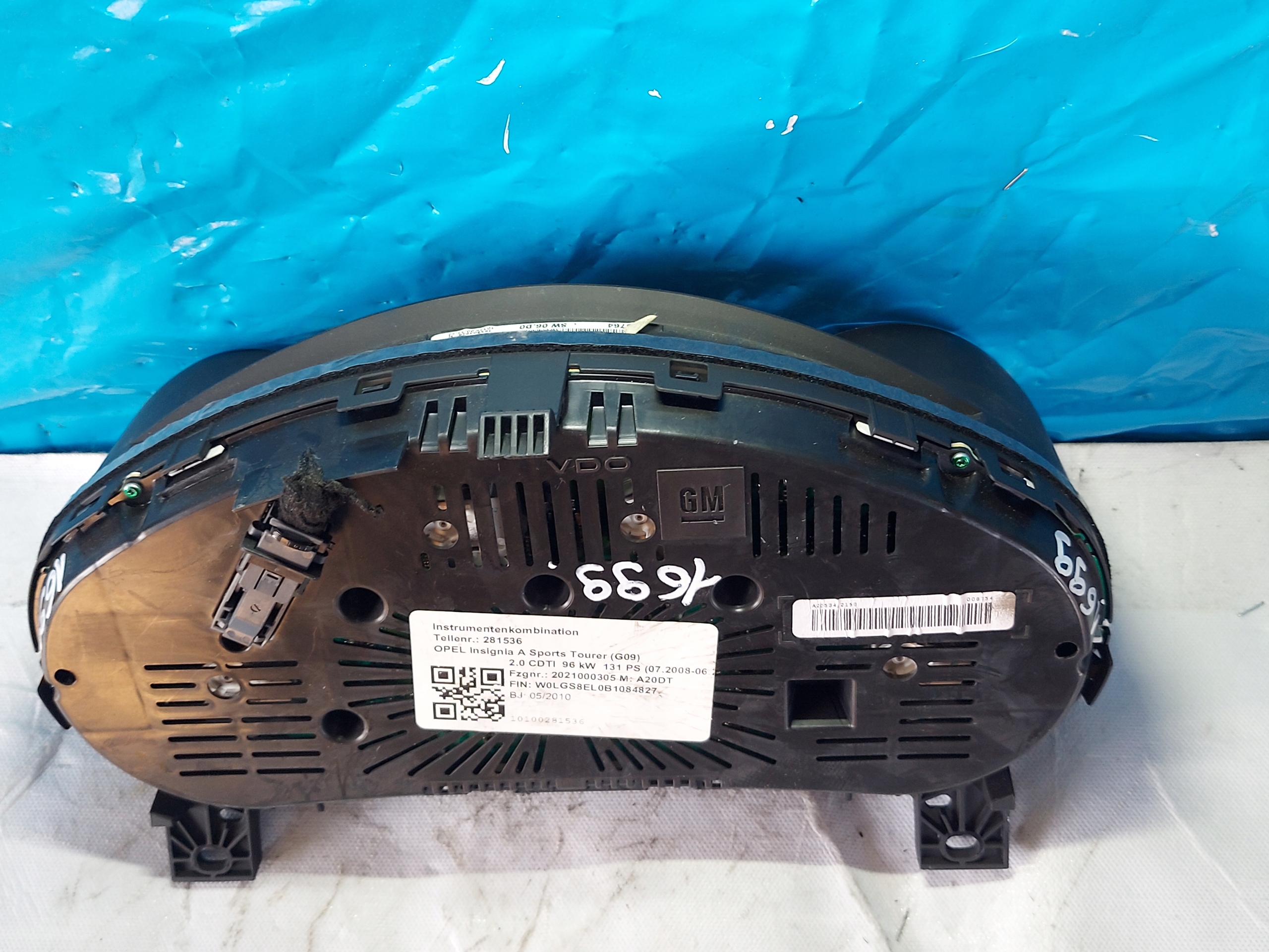 dials clock OPEL INSIGNIA A 2.0 CDTI 20970764