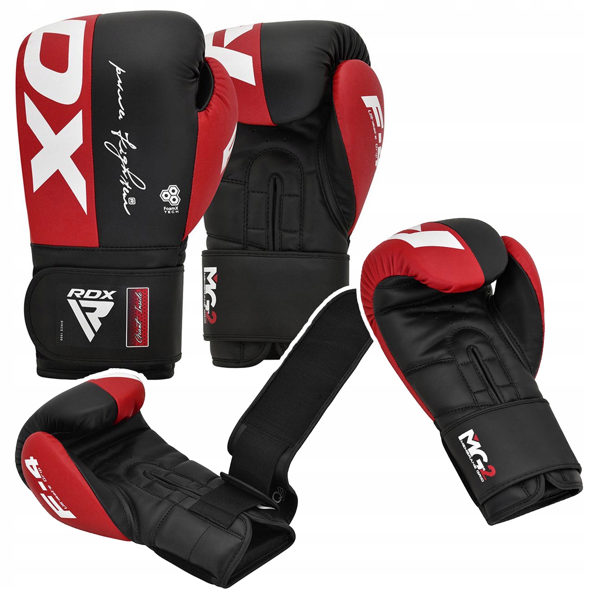 Rękawice Bokserskie Rdx Rex F4 Czerwone r. 14oz