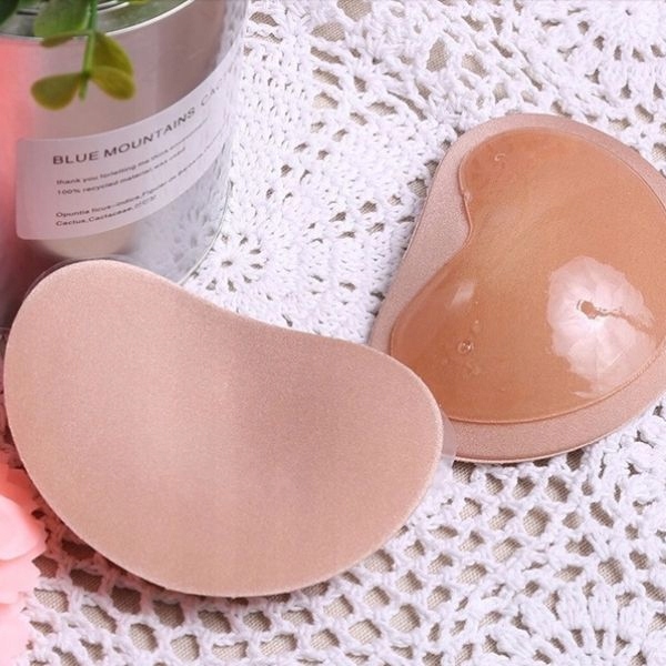 WKŁADKI PUSH UP SAMOPRZYLEPNE SILIKONOWE BIUSTONOSZ Z KLEJEM DO STANIKA Kolekcja Całoroczna