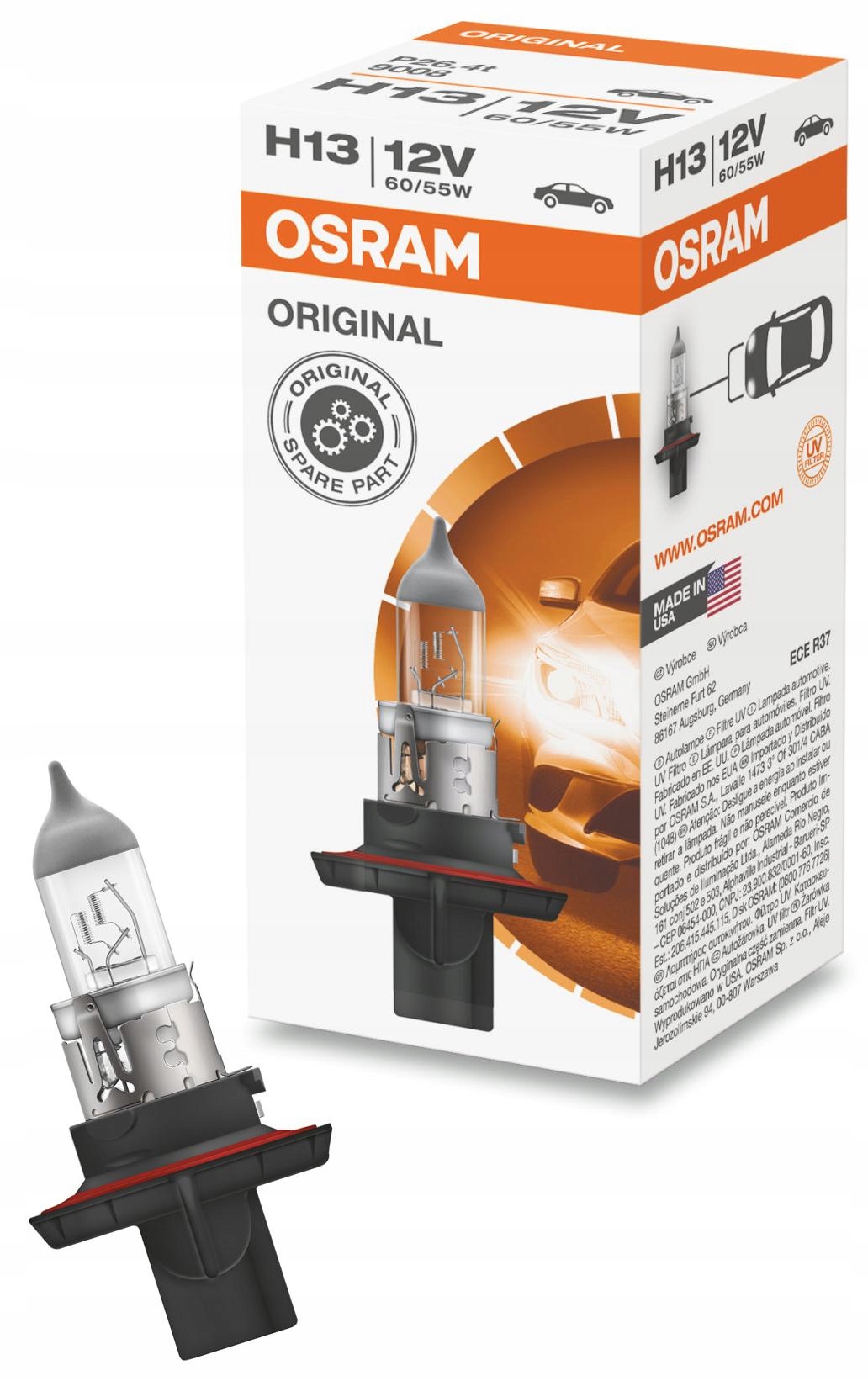OSRAM - ORIGINAL LINE - ŻARÓWKA H13 12V 60/55W 4008321939401 za z ...