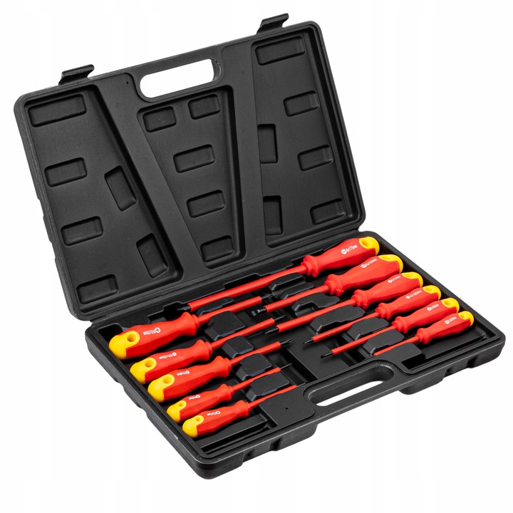 WKRĘTAKI ŚRUBOKRĘTY IZOLOWANE 11szt. W WALIZCE