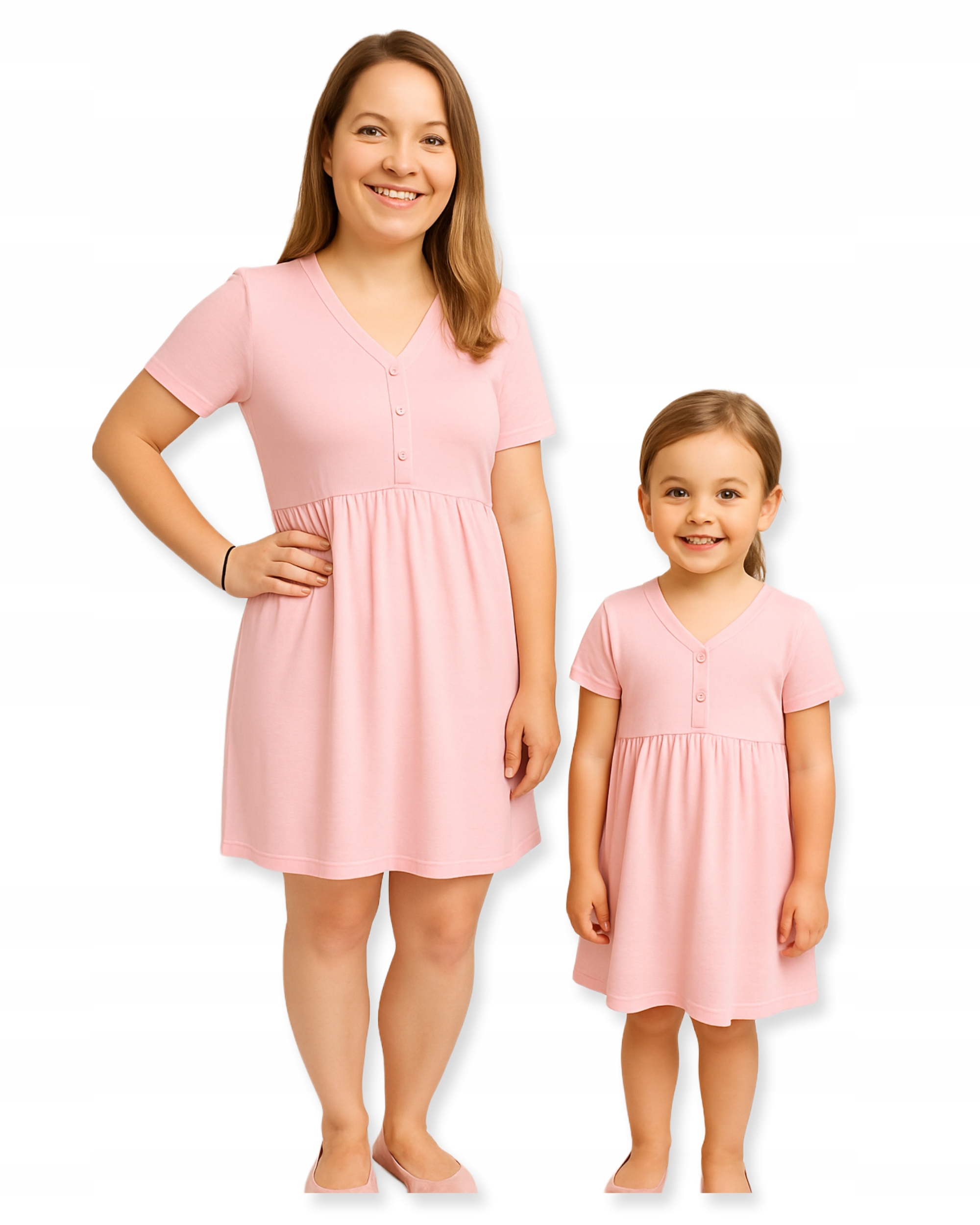 Sada Košile Noční bavlna 100% vel XL barva Světle Růžová