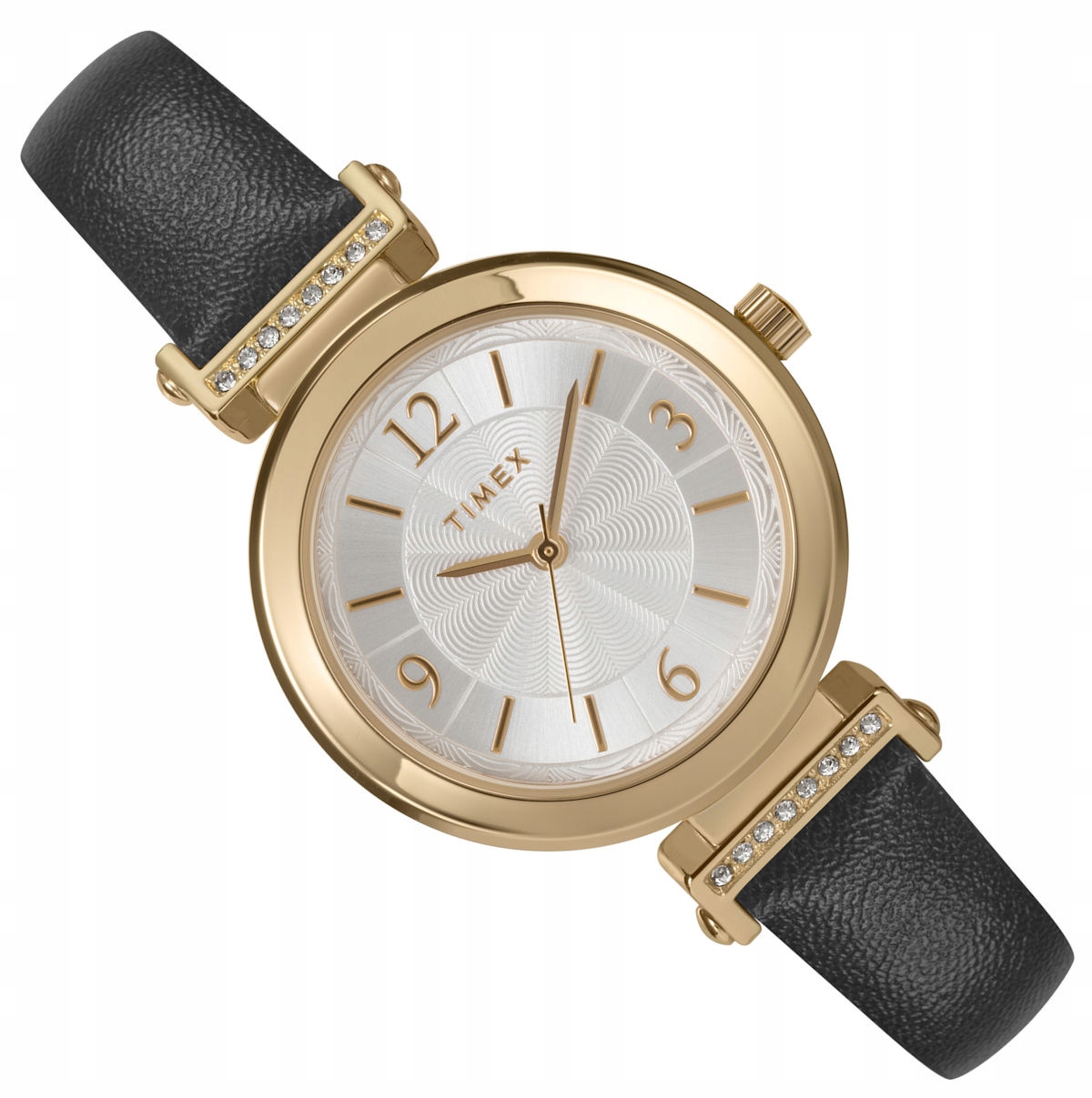 Dámské Hodinky Timex Fashion Main Street TW2W96400 Zirkony Oboustranný Pásek
