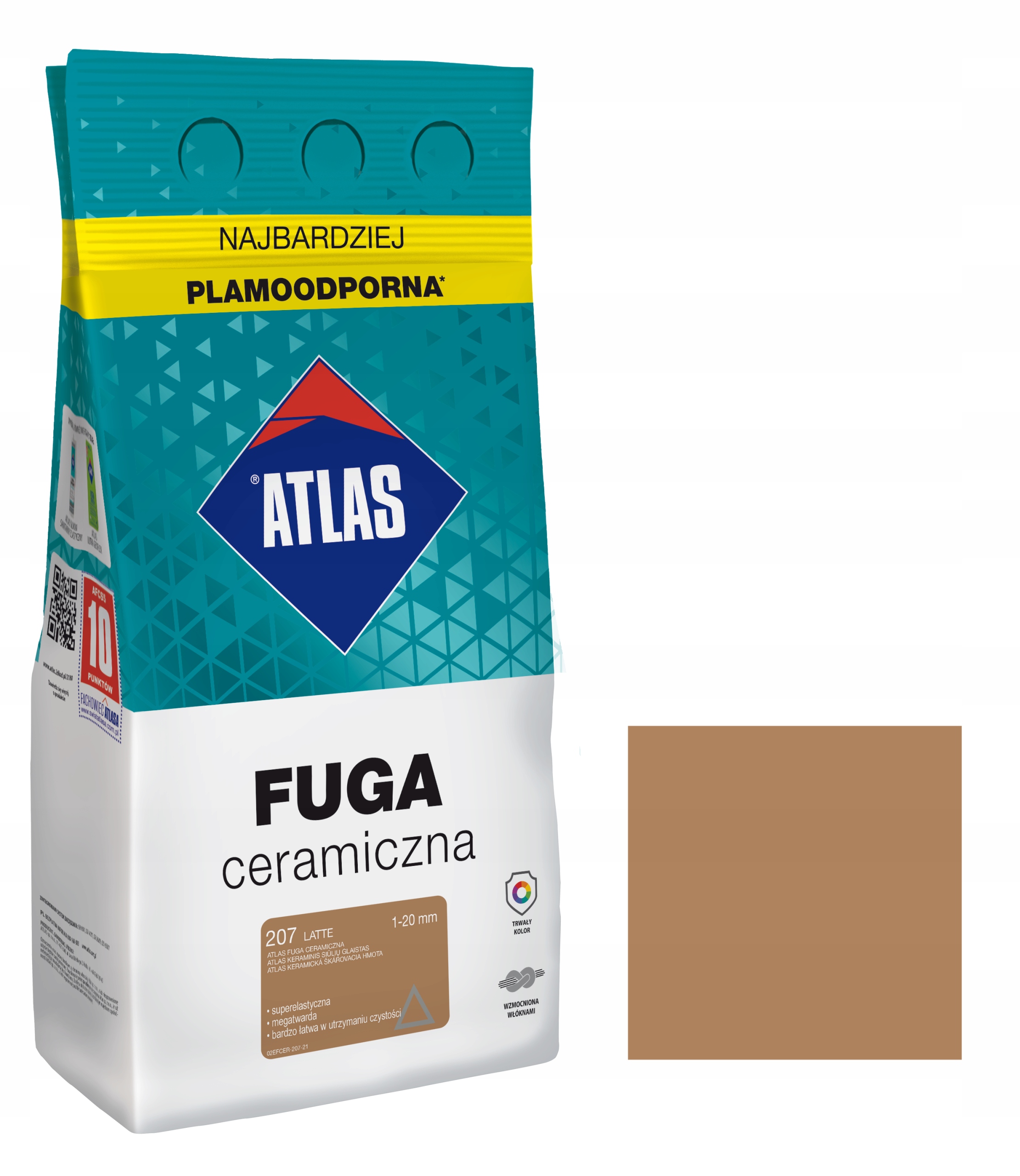 

Atlas Fuga Ceramiczna 1-20MM 207 Latte 5KG