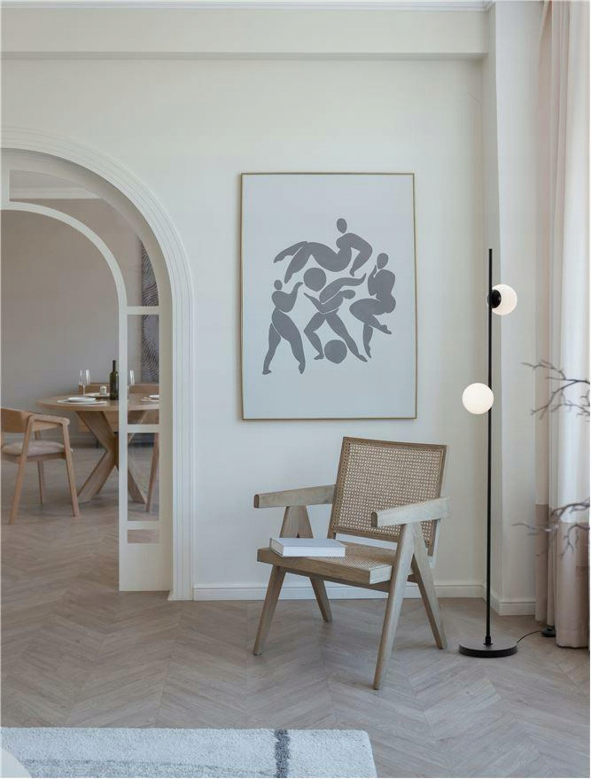 Nova Luce stojaca lampa Nuvole Led stojacia lampa čierny hliník a číre sklo 3