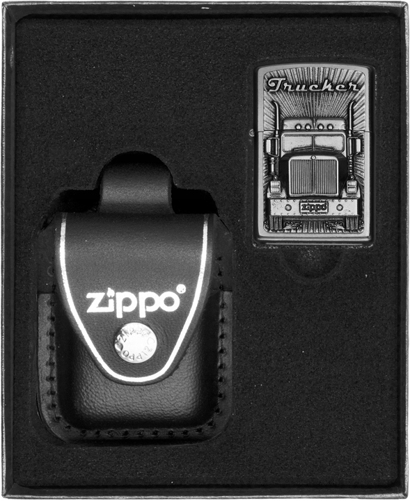 Zestaw Zippo Zapalniczka Trucker Emblem prezentowy*nr3