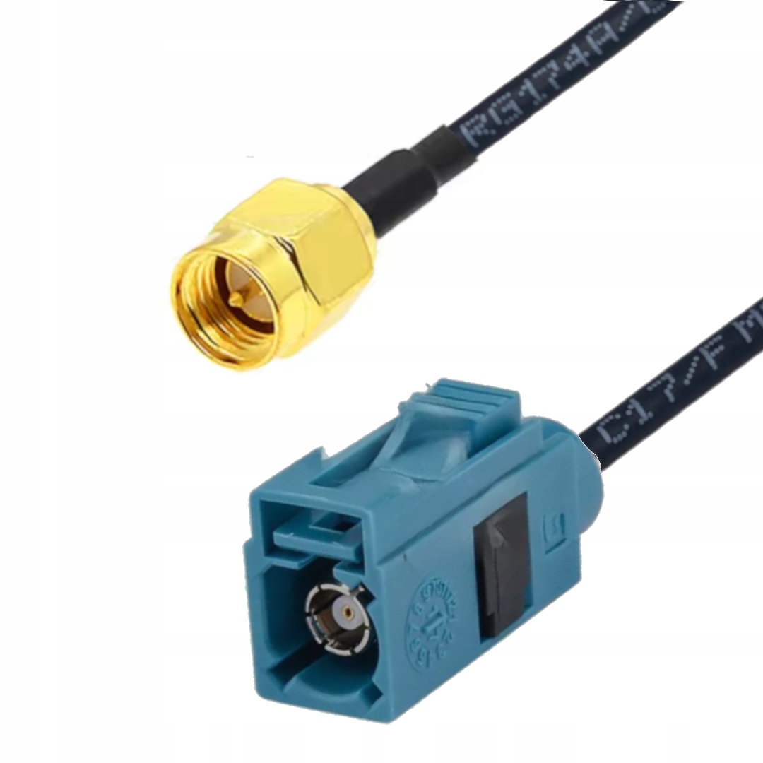 Pigtail Fakra Z gniazdo Sma wtyk RG174 5m