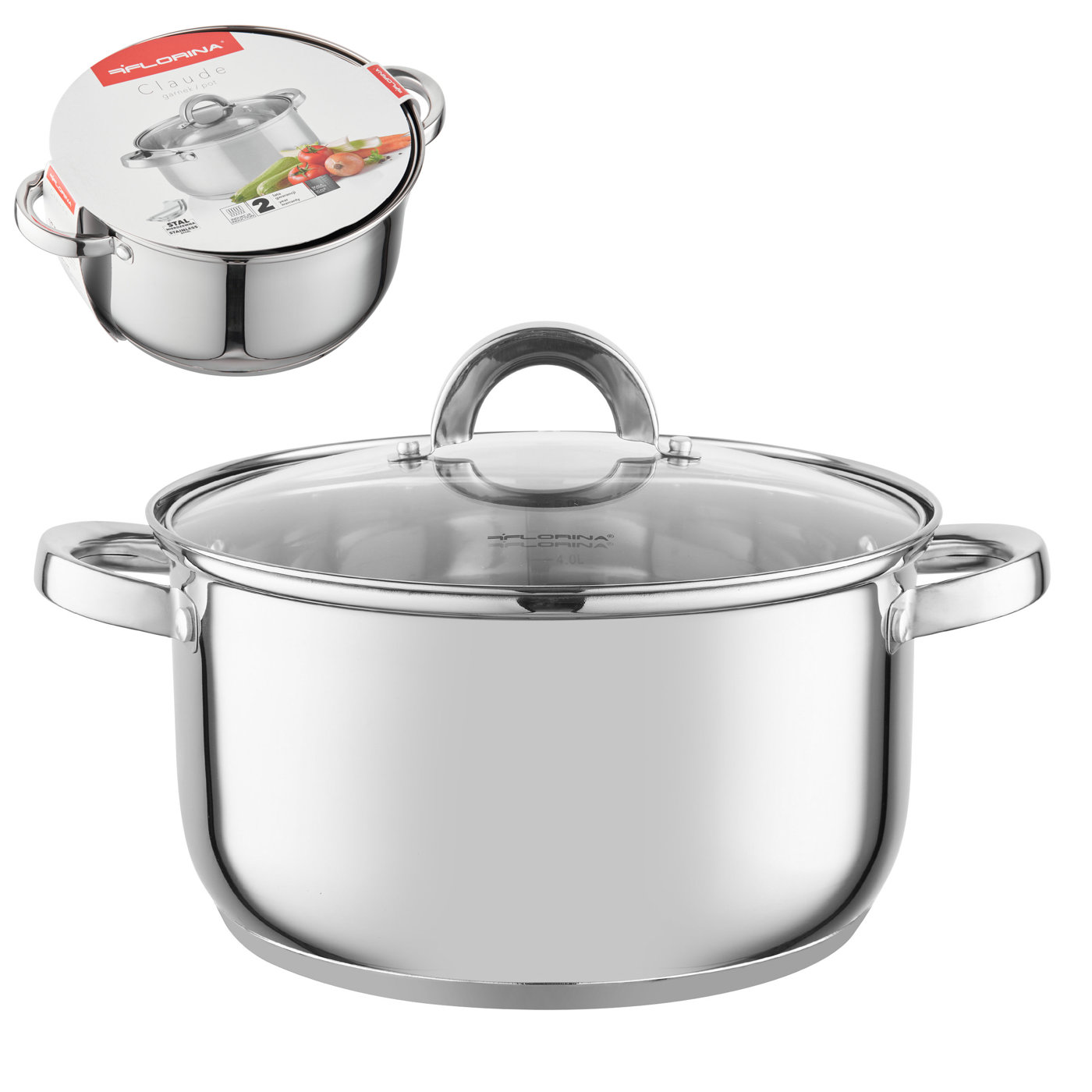 

Garnek Nierdzewny Claude 24cm 6,1L Indukcja Inox
