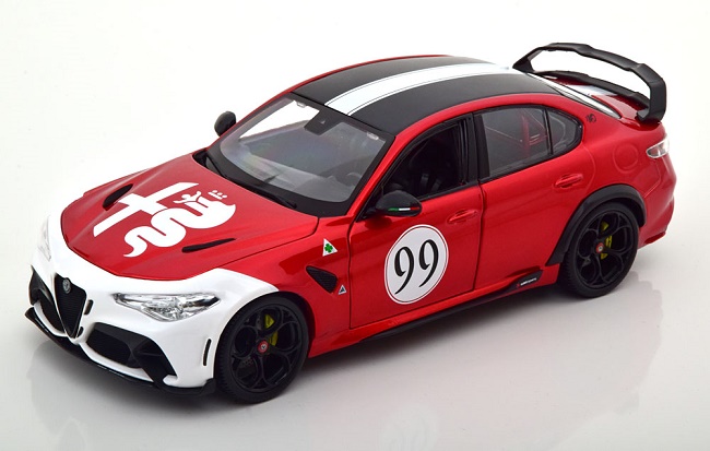 Samochód Bburago 1:18 Alfa Romeo Giulia GTAm 99 2020 Bburago