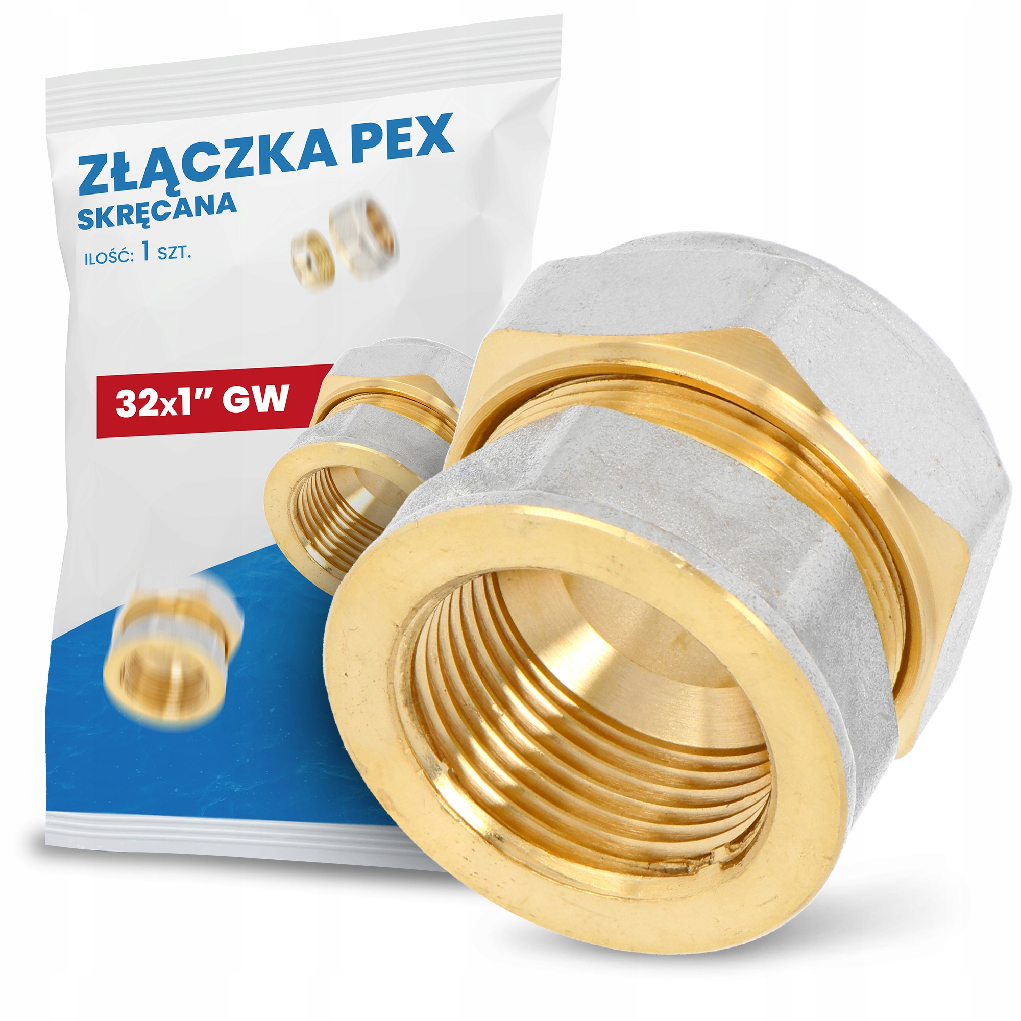 

Złączka Pex Alupex Skręcana Nypel Mufa 32x1'' Gw