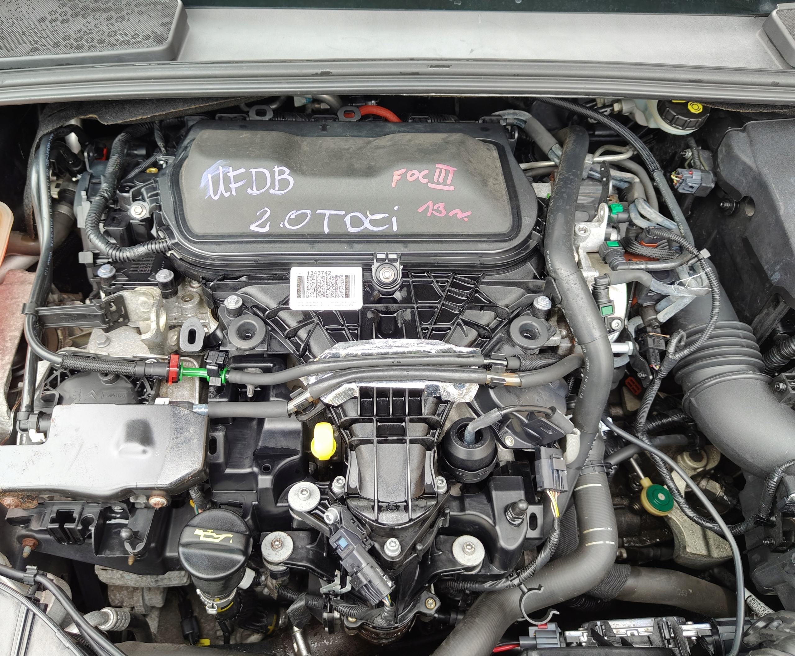 FORD FOCUS MK3 2.0TDCI 13R engine complete UFDB