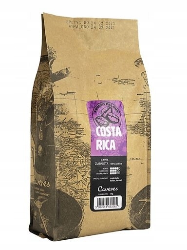 Levně Caveres Costa Rica Káva zrnková 1 kg