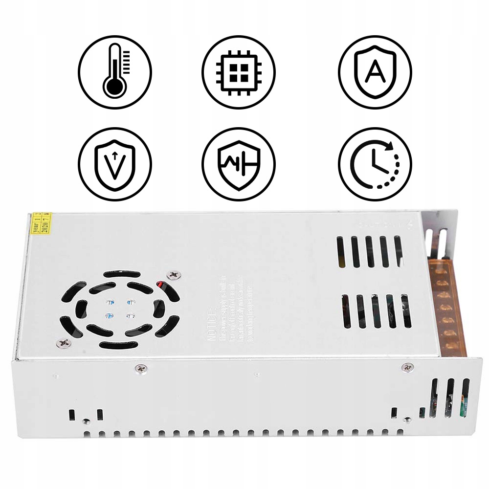 Zasilacz Impulsowy 24V 15A 350W Uniwersalny Stabilizowany Do Taśm Led