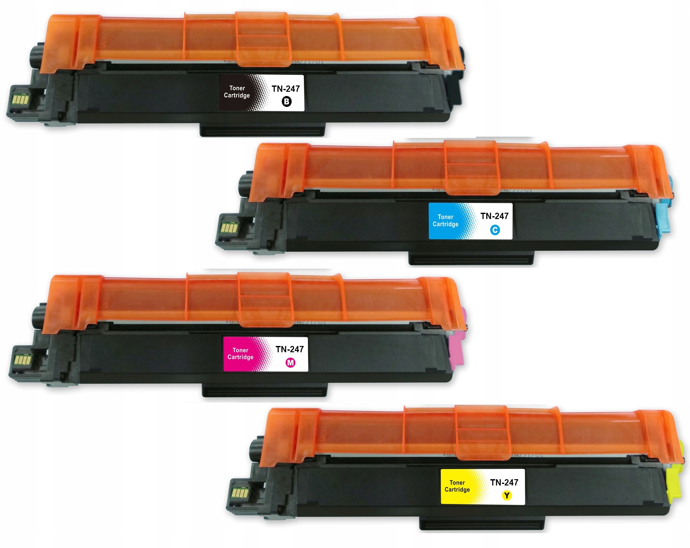 4 x Toner pro Brother TN-247 TN-243 Dcp L3550CDW Hl L3230CDW Hl 3270CDW Cmyk