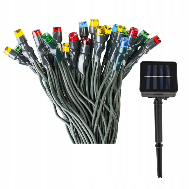 

Łańcuch Solarny 100LED Światełka Lampki Multikolor