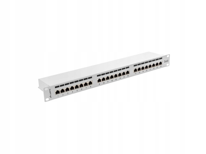 Lanberg PPS6-1024-S 24 PORT 1U 19" KAT.6 FTP Szary