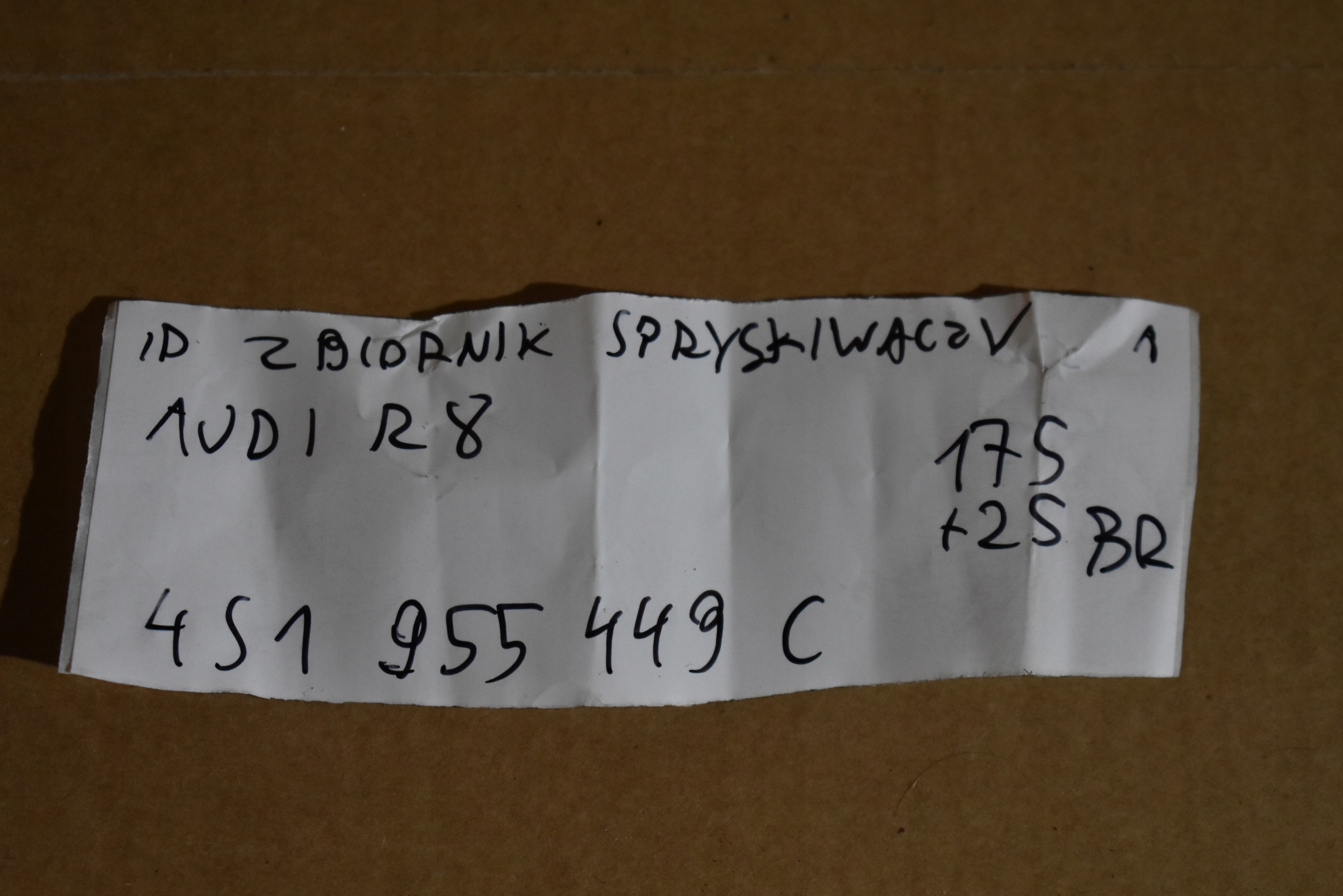 IDEALNY tank washers AUDI R8 1