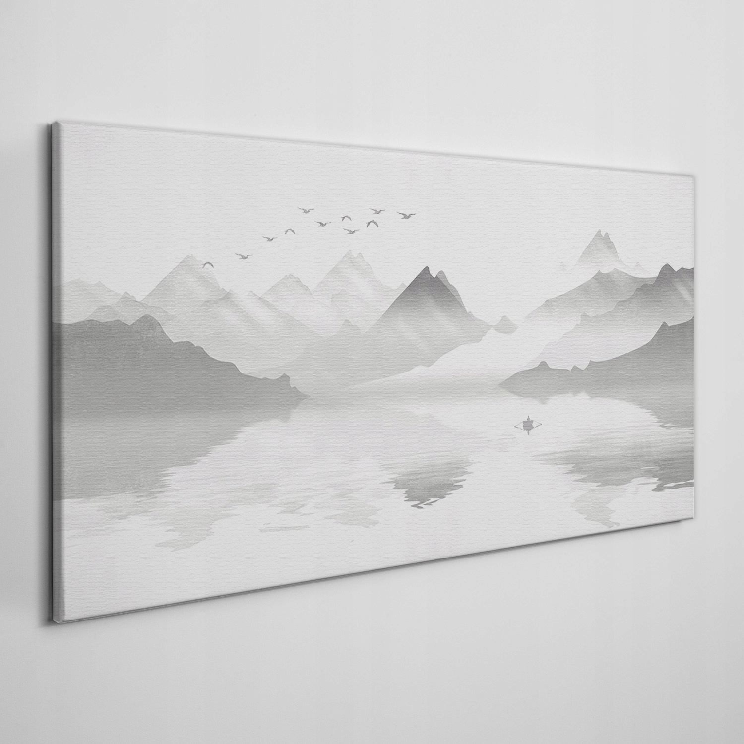

Obraz na ramie płótno Jezioro góry ptaki 100x50 cm