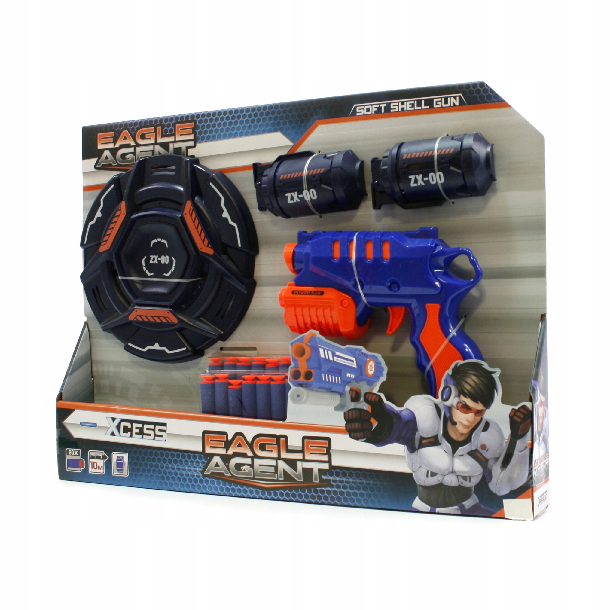 PISTOLET XCESS WYRZUTNIA + 20 STRZAŁEK