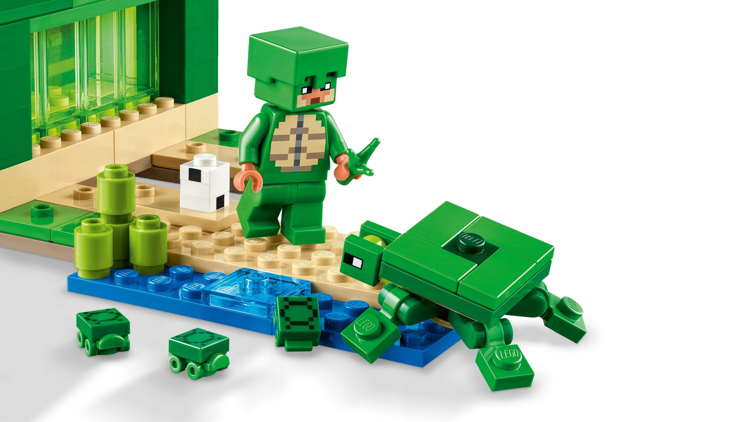 LEGO Minecraft Domek na plaży żółwi 21254 Wiek dziecka 8 lat +