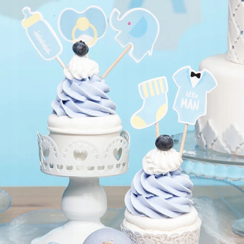 PIKERY NA TORT DO BABECZEK BABY SHOWER ROCZEK 5SZT Marka PartyPal