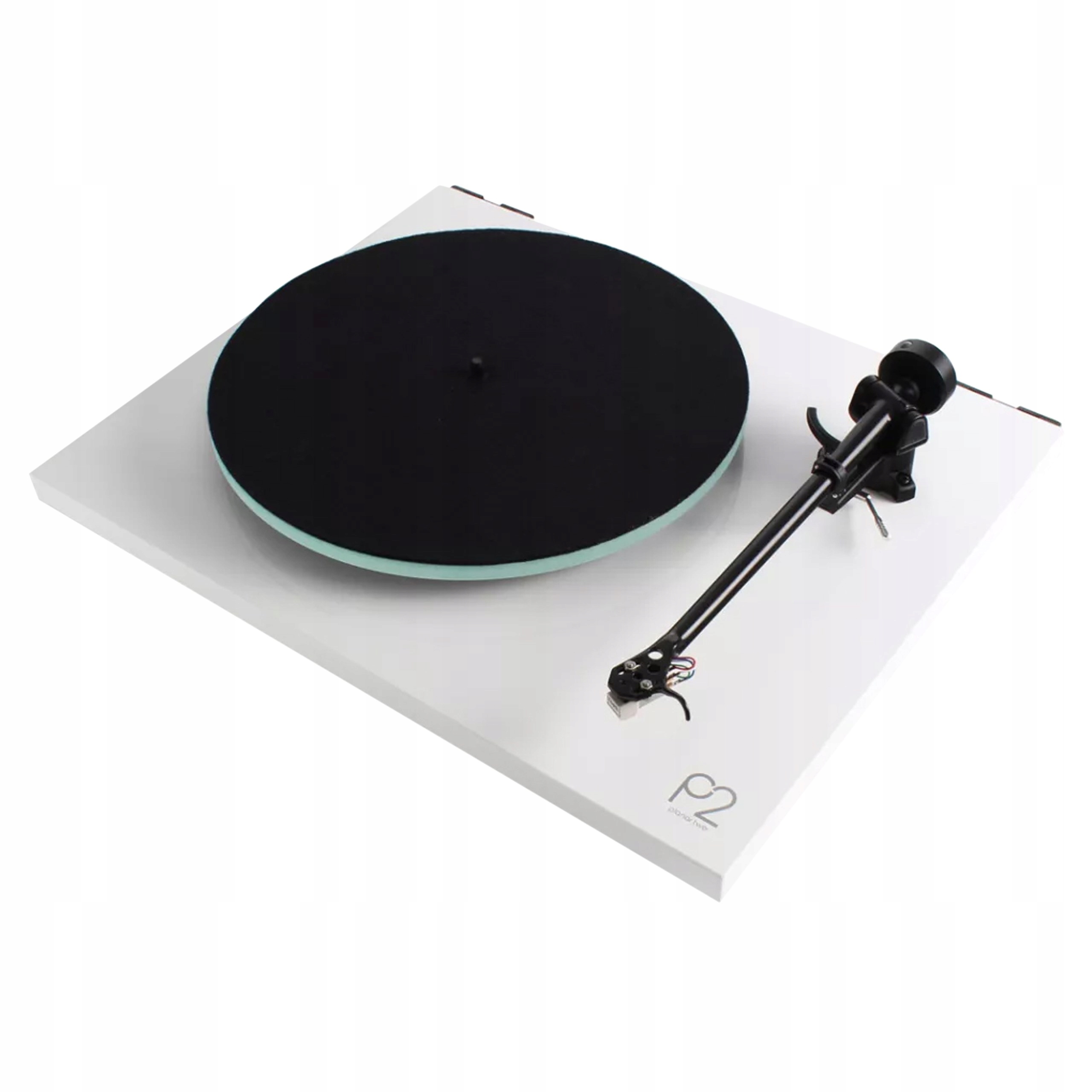 REGA PLANAR 2 GRAMOFON PLUG AND PLAY Z WKŁADKĄ MM REGA CARBON BIAŁY POŁYSK Napęd paskowy