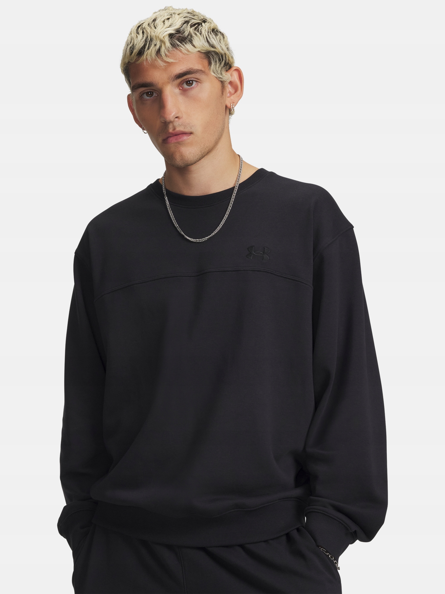 Under Armour Pánské tričko Under Armour Ua Rival Lw Crew-BLK