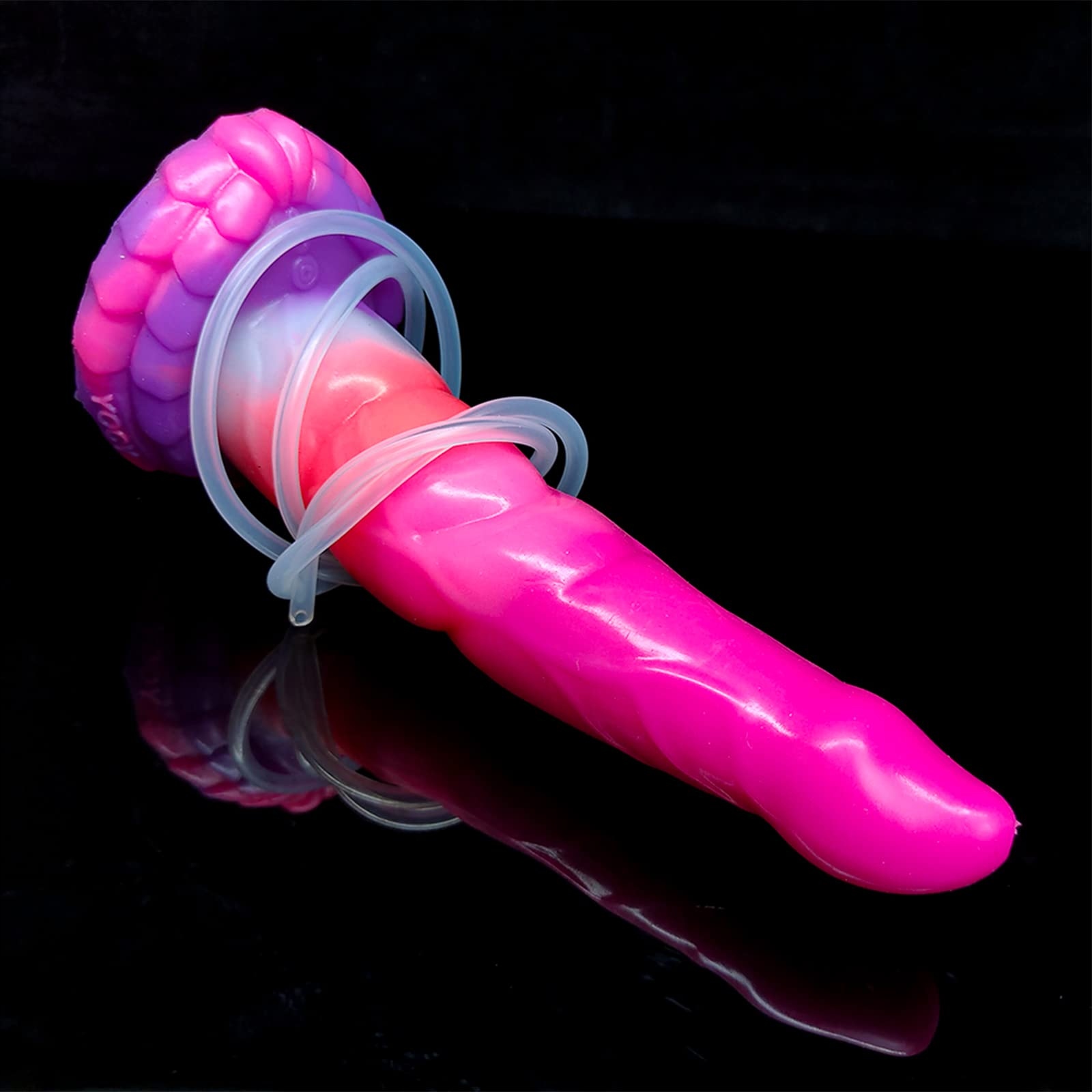 LZMYZ Realistyczny Świecący Dildo z Przyssawką Silikonowy Analny Plug — miniatura 6