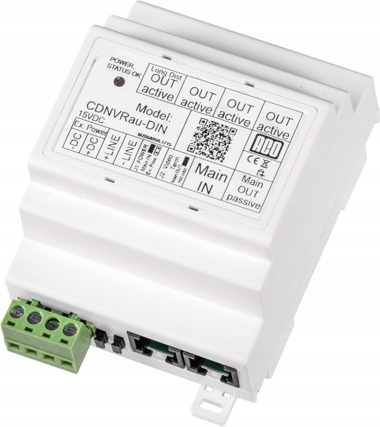 Aco Aktívny rozdeľovač Video na Din lištu CDNVRau-DIN