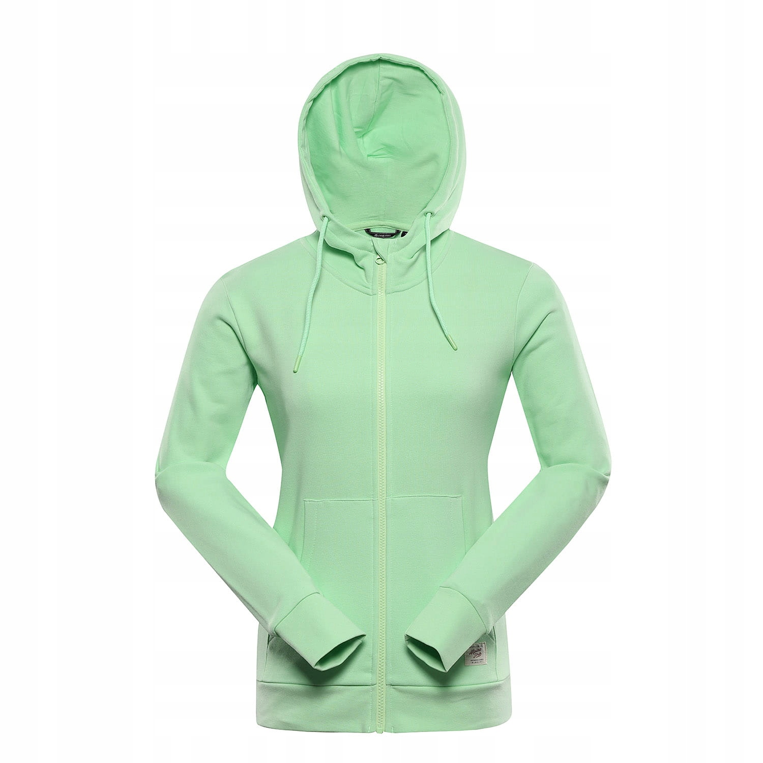Alpine Pro Bluza damska bawełniana z kapturem Lokka k.zielony r.XL