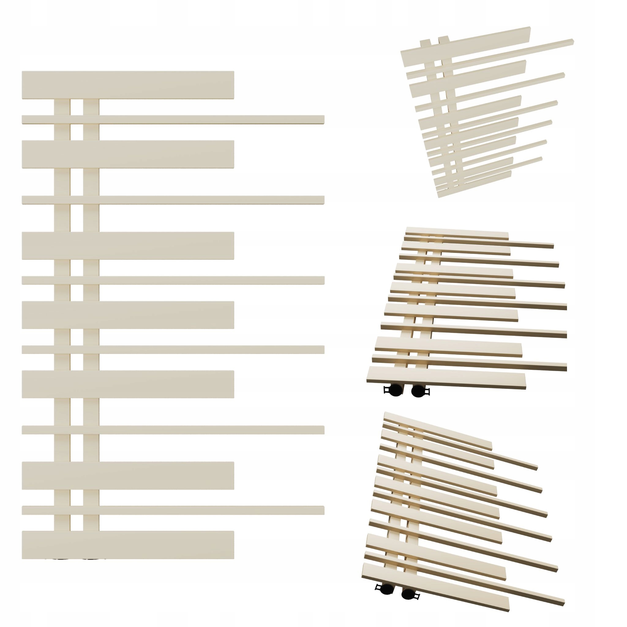 Koupelnový radiátor Pianino 870x570 Krémový Levý