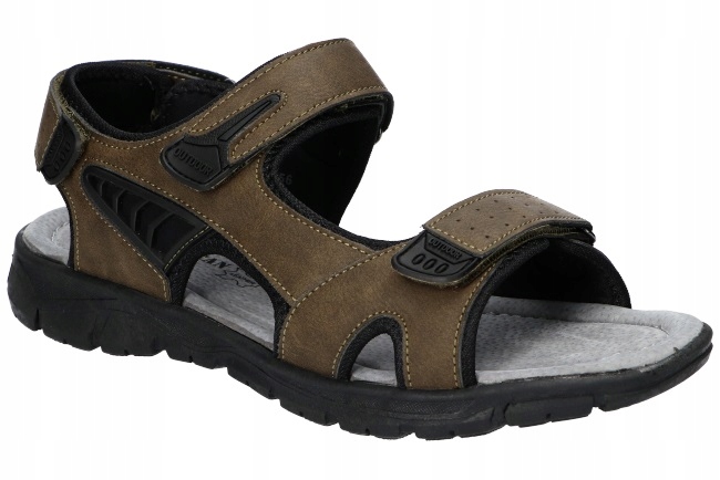 American Club XD156 Originální Nazouváky Pánské Sandály S Koženou Stélkou Br 43
