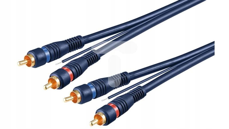 Kabel Goobay 50175 fioletowy RCAx2 5 m
