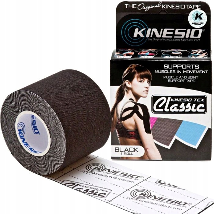 

Taśma Kinesio Tex Classic 5cm x4m Kinesio Czarny