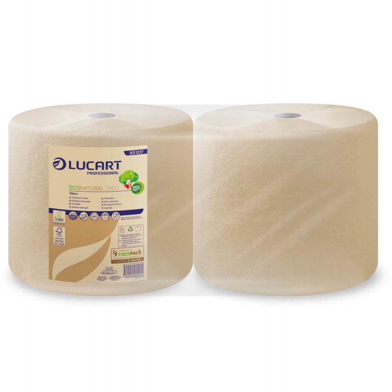 851217 Lucart Econatural засіб для чищення в рулоні 2x200m
